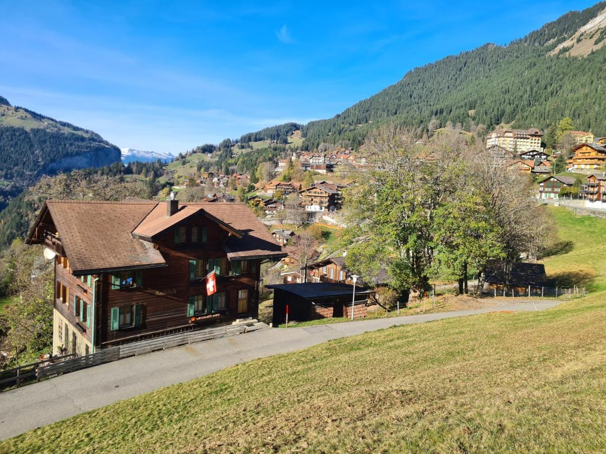 Traditional Chalet In Wengen - Top Floor Apartment ภายนอก รูปภาพ