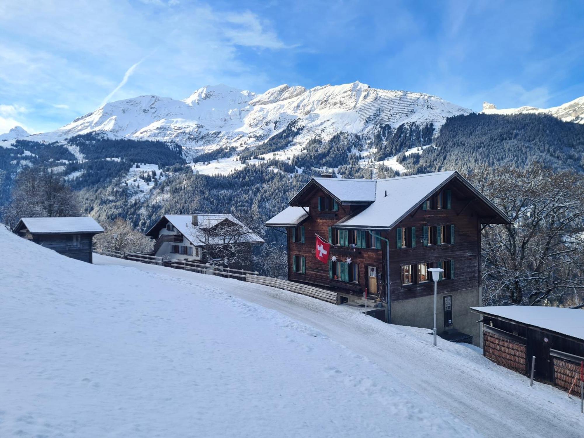 Traditional Chalet In Wengen - Top Floor Apartment ภายนอก รูปภาพ