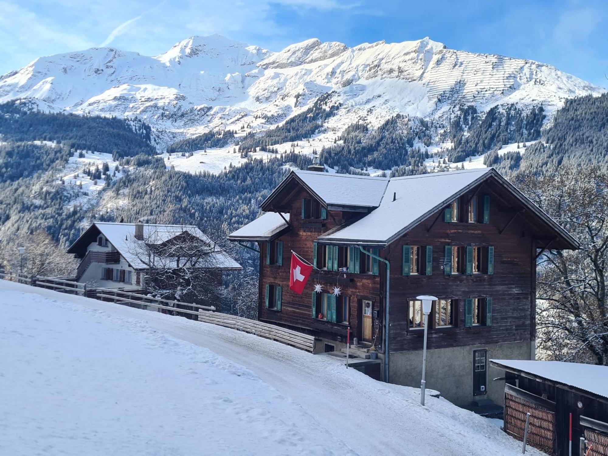 Traditional Chalet In Wengen - Top Floor Apartment ภายนอก รูปภาพ